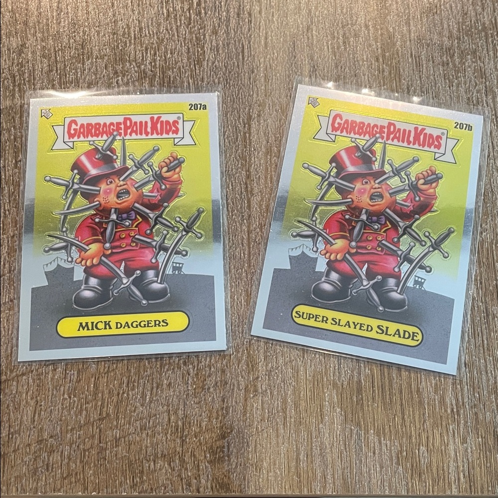 ✨10/$10✨ GPK Chrome Series 5 Mick Daggers & Super Slayed Slade 207a/207b
